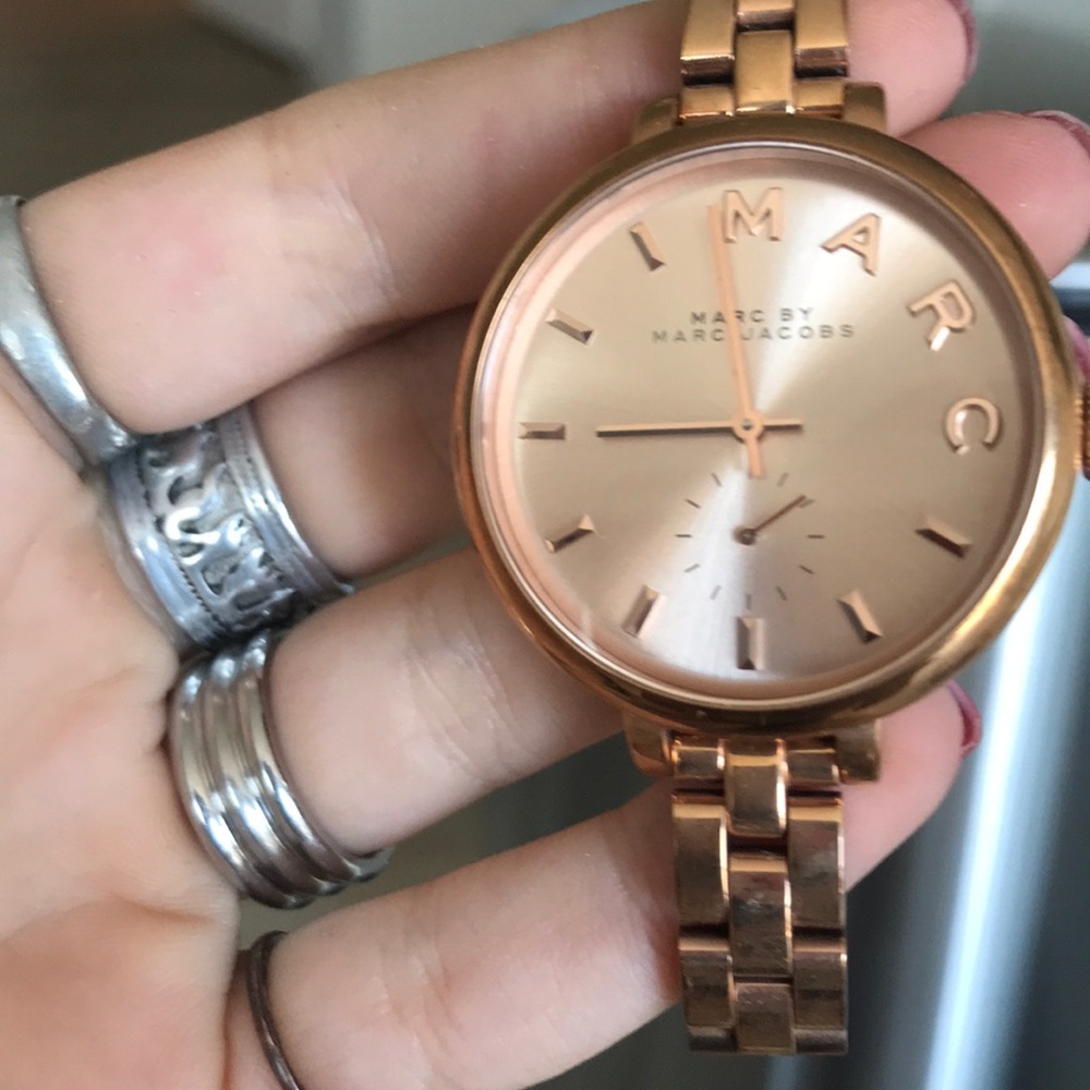 Marc by Marc Jacobs rose gold watch